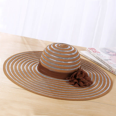 Sombrero de Paja Coreano con Malla Transpirable y Ala Ancha Protección Solar - Image 5