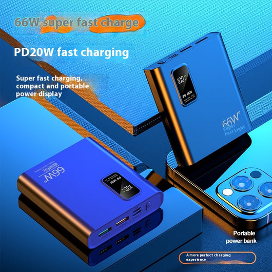 Powerbank 66W Carga Bidireccional Ultra Rápida con Pantalla Digital