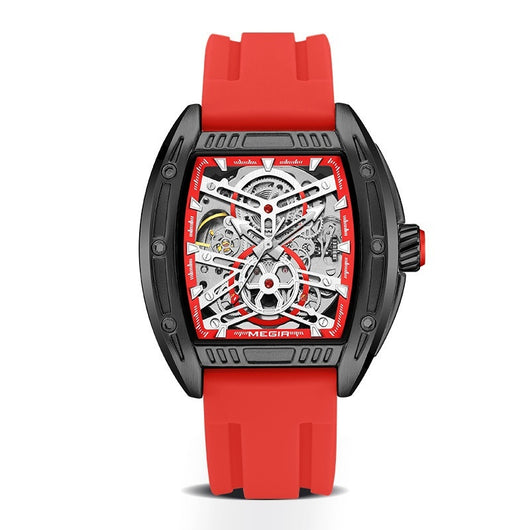 Reloj Mecánico Estilo Barril de Vino con Correa de Silicona - Image 5