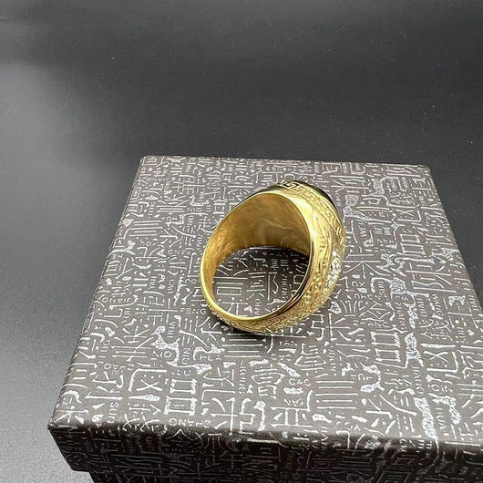 Anillo de Acero Inoxidable y Titanio para Hombre - Diseño Casual - Image 10