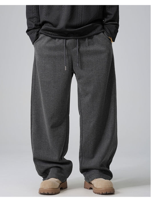 Pantalones Casuales Holgados con Cordón Ajustable y Forro Polar - Image 22