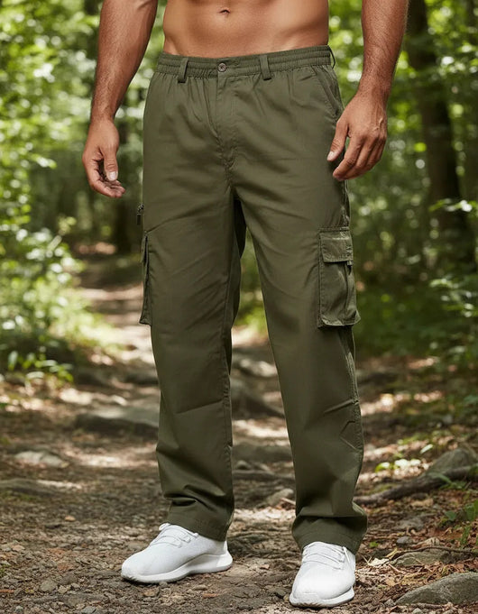 Pantalones Casuales Multibolsillos Hombre - Corte Recto Versátil - Image 17
