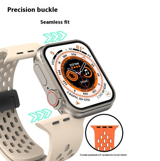 Correa Magnética de Silicona para Smartwatch 42mm y 46mm - Compatible con Generaciones 7, 8, 9, 10 - Image 3