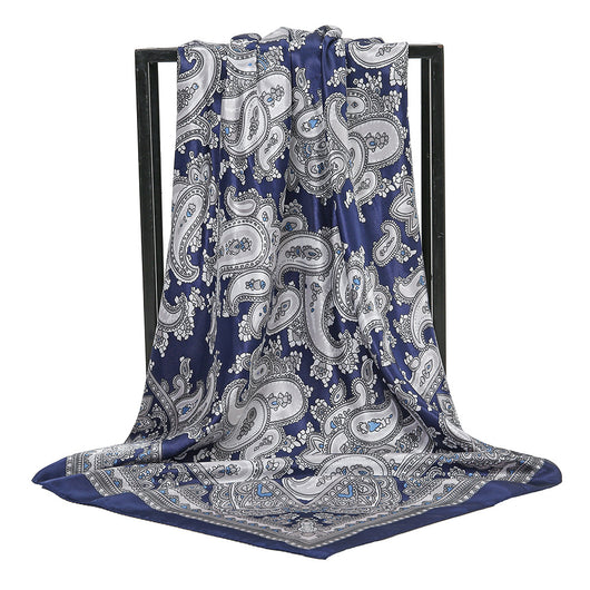 Pañuelo Estampado Paisley 90x90 cm - Chal Retro Elegante