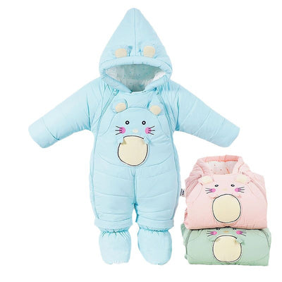 Pijama Enterizo de Algodón con Plumón para Recién Nacido - Image 2