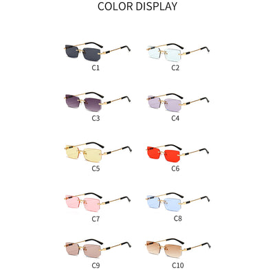 Gafas de Sol Rimless Transparentes para Mujer - Image 3