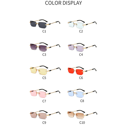 Gafas de Sol Rimless Transparentes para Mujer - Image 3