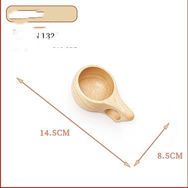 Taza de Madera Estilo Japonés con Asa Antiescaldante - Taza de Café y Té Minimalista - Image 10