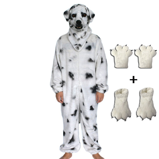 Traje de Peluche Dálmata Adorable para Mascotas