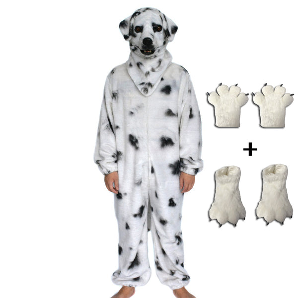 Traje de Peluche Dálmata Adorable para Mascotas