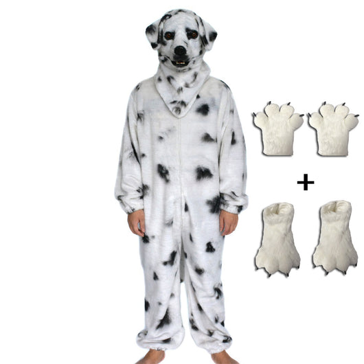 Traje de Peluche Dálmata Adorable para Mascotas