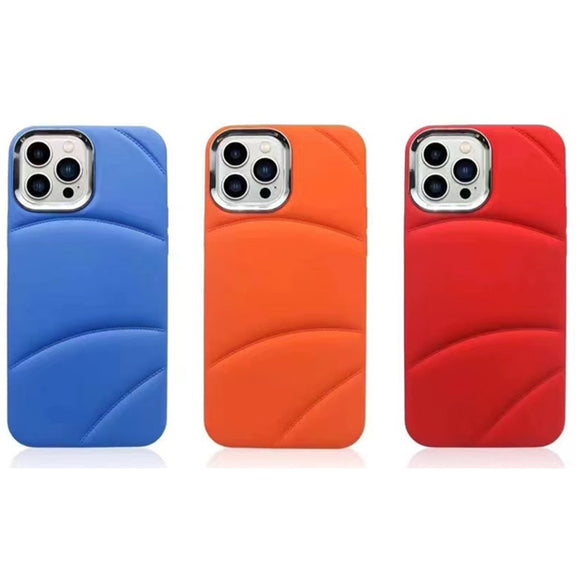 Funda de Teléfono de Silicona Mate con Inyección de Aceite Líquido
