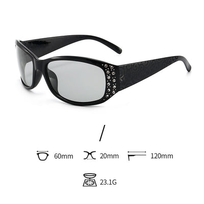 Gafas de Sol Polarizadas Retro Diamante para Mujer con Visión Nocturna - Image 8