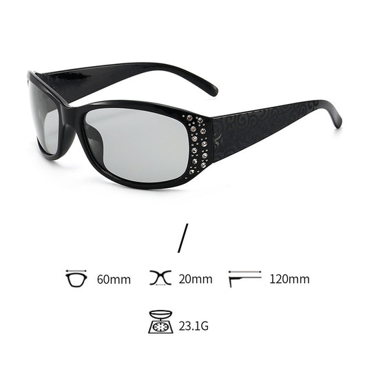Gafas de Sol Polarizadas Retro Diamante para Mujer con Visión Nocturna - Image 8