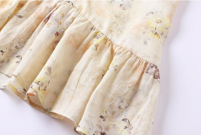 Vestido Cheongsam Literario Mejorado con Cuello Mao y Estampado para Mujer - Image 12