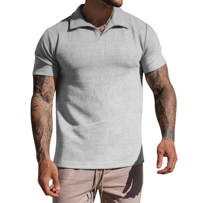 Polo Casual de Cuello V para Hombre - Colores Sólidos - Image 14