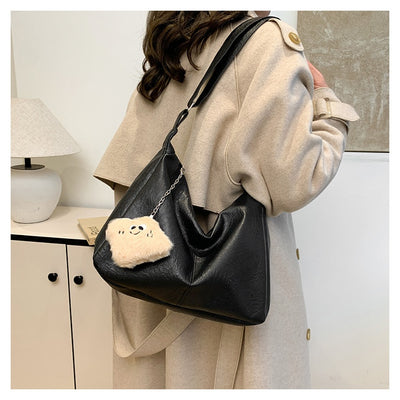 Bolsa Retro para Mujer de Gran Capacidad en Colores Sólidos - Image 26