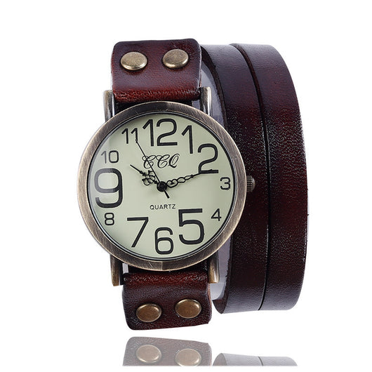 Reloj Retro Tres Círculos Unisex Casual - Image 3