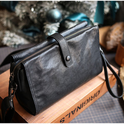 Bolso de Cuero Vacuno Bandolera Diagonal con Estilo - Image 3