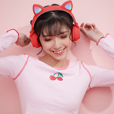 Auriculares Inalámbricos con Orejas LED - Bluetooth 5.0 Plegables para Niños - Image 9