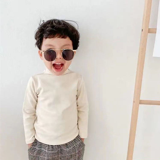 Camisetas Térmicas de Manga Larga para Niños y Niñas - Abrigo de Cachemira