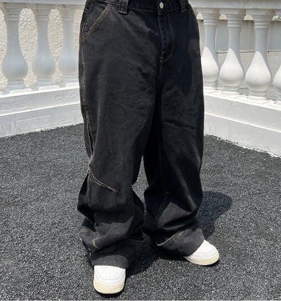 Pantalones Vaqueros Clásicos de Corte Recto - Estilo Retro Atemporal - Image 5