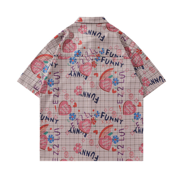 Camisa Casual de Cuadros Love Letter para Hombre