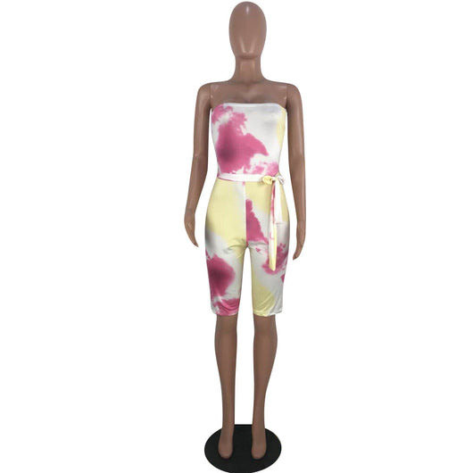 Jumpsuit Envolvente con Teñido Tie-Dye - Image 13