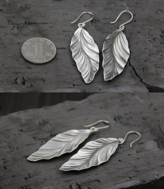 Aretes de Plata 925 Diseño Hoja - Elegancia Minimalista - Image 9