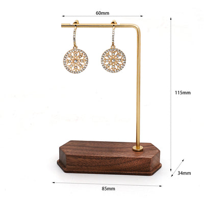 Organizador de Joyas en Madera y Cobre - Exhibidor de Collares y Aretes - Image 10