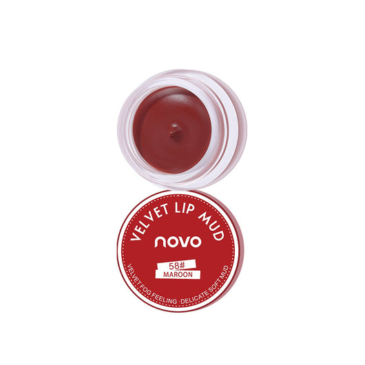 Barro Labial en Lata - Rojo Transparente Tono Caqui Persimón - Image 2