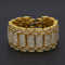 Pulsera de Eslabones con Diamantes Hip-hop Urbano para Hombre