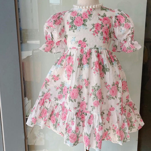 Vestido Infantil de Encaje Floral Estilo Dulce - Image 11