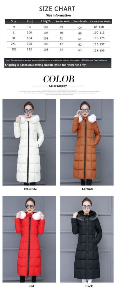 Abrigo Largo Acolchado Estilo Coreano Hasta la Rodilla - Image 13