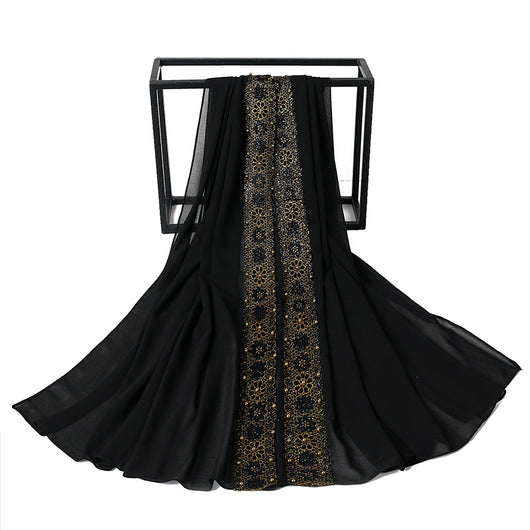 Pañuelo de Encaje con Perlas para Mujer - Elegancia y Estilo - Image 58