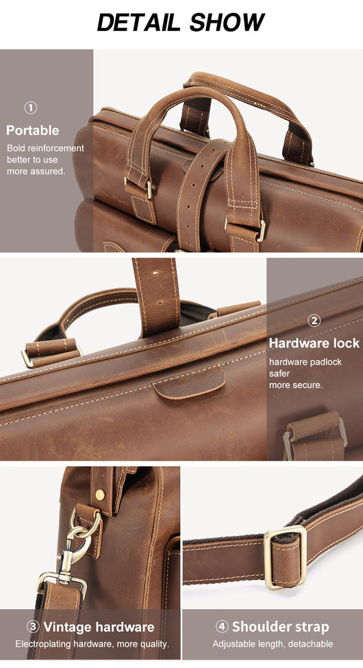 Bolso de Cuero Genuino para Negocios - Image 30