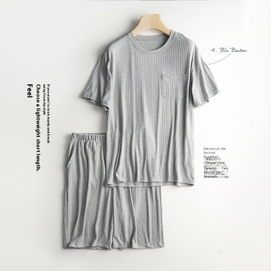 Conjunto de Pijama Ligero para Hombre - Camiseta y Shorts de Verano - Image 2