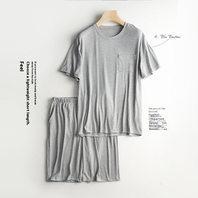 Conjunto de Pijama Ligero para Hombre - Camiseta y Shorts de Verano - Image 2