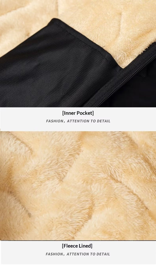 Abrigo de Invierno para Papá con Forro Polar y Relleno de Algodón - Image 12