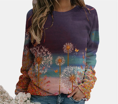 Sudadera Casual de Manga Larga Estampada con Forro Polar - Image 5