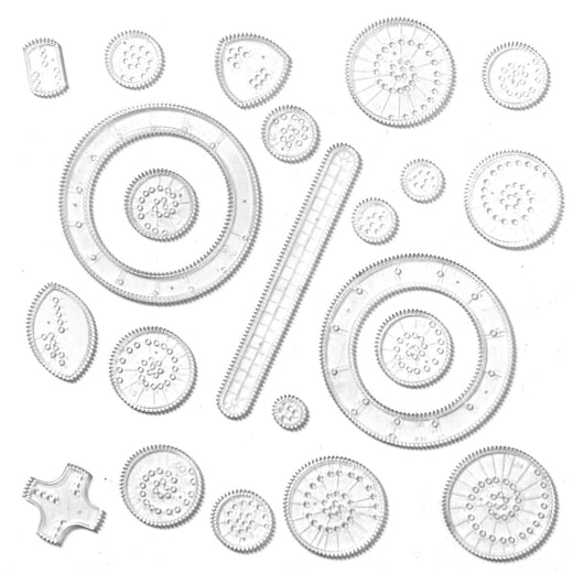 Kit de Reglas Curvas y Kaleidoscopio Mágico - Set 22 Piezas para Dibujo Profesional - Image 8