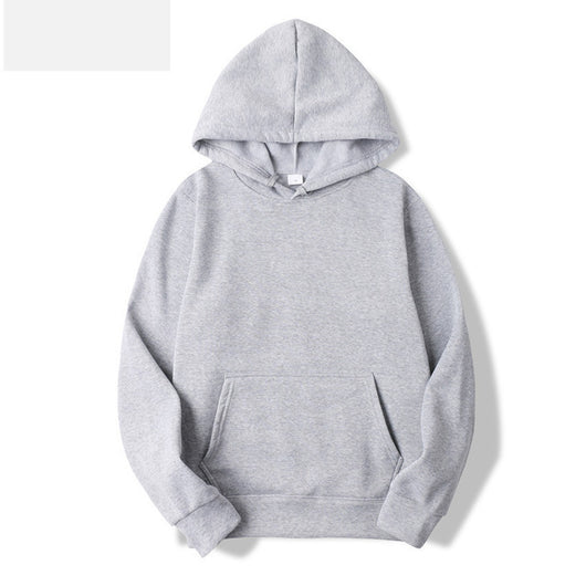 Sudadera con Capucha de Manga Larga - Suéter Casual de Color Sólido