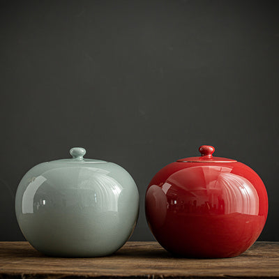 Frasco Sellado de Porcelana Ge Kiln para Almacenamiento de Té Tibetano - Image 11