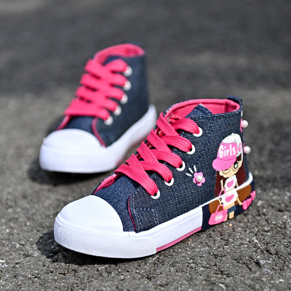 Tenis de Lona para Niñas - Sneakers Cómodos y Duraderos