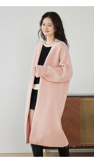 Cardigan Largo Tejido Suelto para Mujer - Abrigo Acogedor - Image 13