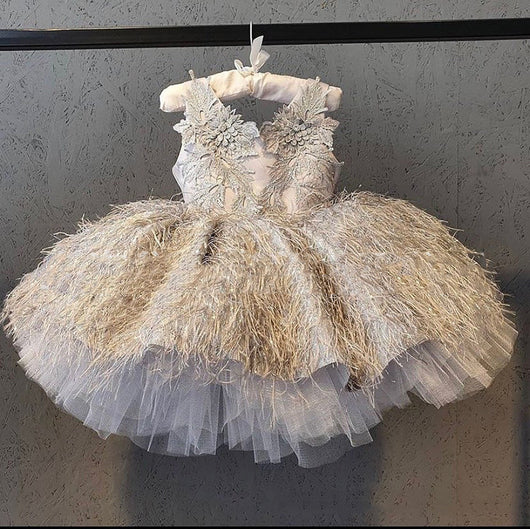 Vestido Princesa de Encaje para Niña - Largo a la Rodilla Perfecto para Cumpleaños - Image 7