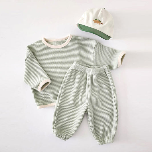 Pijama Infantil de Color Liso - Ropa Cómoda para Casa