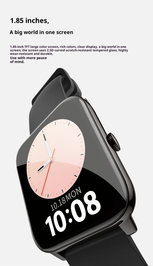 Reloj Inteligente P90 con Pantalla Cuadrada 185, Llamadas Bluetooth y Monitoreo de Salud - Image 14