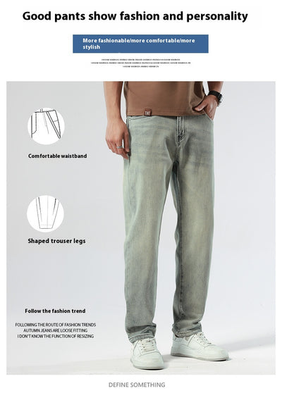 Pantalones Vaqueros Stretch Nostálgicos Slim Fit para Hombre - Image 9