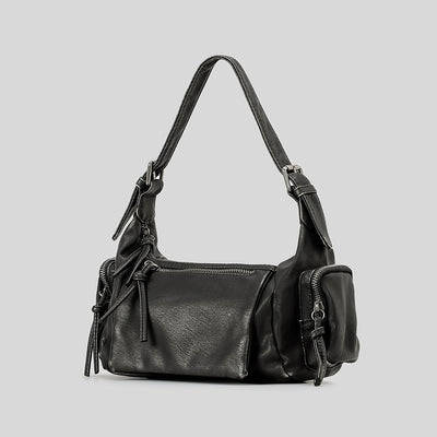 Bolso Mensajero Y2K Punk con Detalles Desgastados - Estilo Francés - Image 13